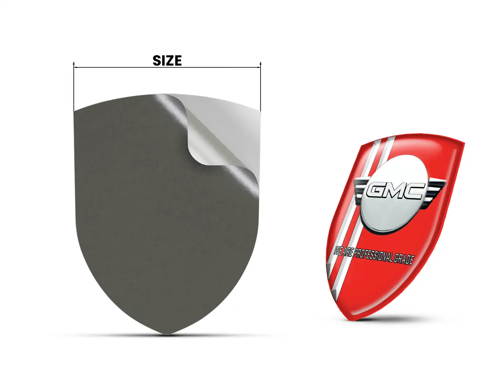 GMC Personalized Logo Stickers Style Max Lasting Pro